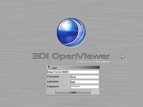 3Di OpenViewer manual login